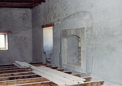 1985, preparación del forjado del suelo Sala 10